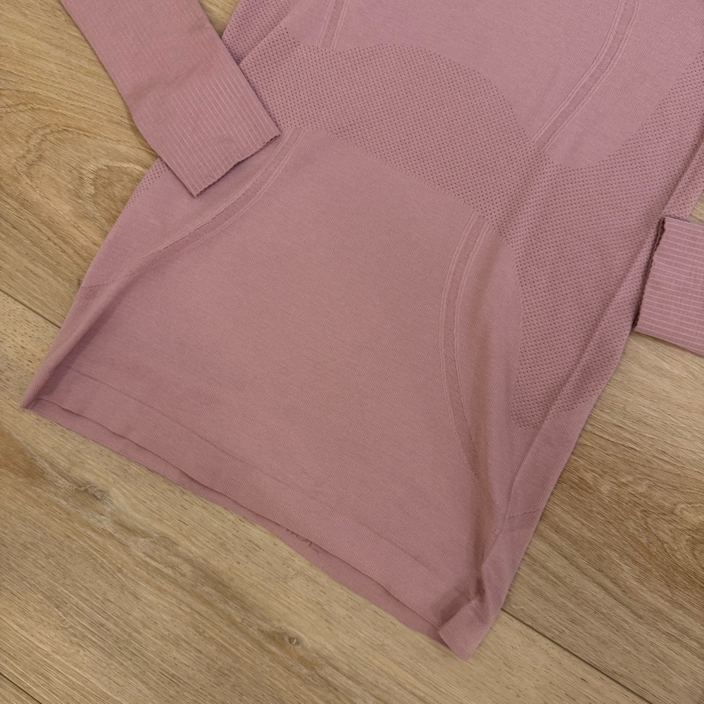 Lululemon Swiftly Tech Long Sleeve - Vintage Mauve- Pink - Size 6 - Excellent - Picture 5 of 11